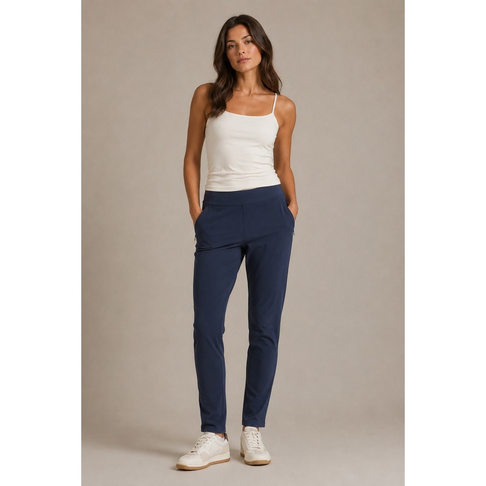 Skechers Slip-ins Recharge Classic Pants Navy Blue Relaxed Fit Women Medium NWT